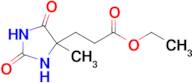 Ethyl 3-(4-methyl-2,5-dioxoimidazolidin-4-yl)propanoate