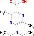 5-(Diethylamino)-3,6-dimethylpyrazine-2-carboxylic acid