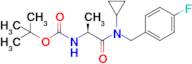 Tert-butyl (S)-(1-(cyclopropyl(4-fluorobenzyl)amino)-1-oxopropan-2-yl)carbamate