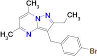 3-(4-Bromobenzyl)-2-ethyl-5,7-dimethylpyrazolo[1,5-a]pyrimidine