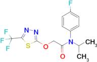 N-(4-fluorophenyl)-N-isopropyl-2-((5-(trifluoromethyl)-1,3,4-thiadiazol-2-yl)oxy)acetamide