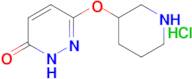 6-(piperidin-3-yloxy)-2,3-dihydropyridazin-3-one hydrochloride