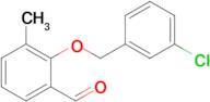 2-((3-Chlorobenzyl)oxy)-3-methylbenzaldehyde