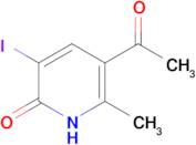 5-acetyl-3-iodo-6-methyl-1,2-dihydropyridin-2-one