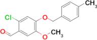 2-Chloro-5-methoxy-4-((4-methylbenzyl)oxy)benzaldehyde