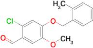 2-Chloro-5-methoxy-4-((2-methylbenzyl)oxy)benzaldehyde