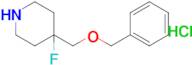 4-((Benzyloxy)methyl)-4-fluoropiperidine hydrochloride