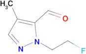 1-(2-Fluoroethyl)-4-methyl-1H-pyrazole-5-carbaldehyde