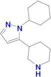 3-(1-Cyclohexyl-1H-pyrazol-5-yl)piperidine