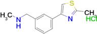 N-methyl-1-(3-(2-methylthiazol-4-yl)phenyl)methanamine hydrochloride