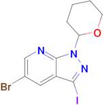 5-Bromo-3-iodo-1-(tetrahydro-2H-pyran-2-yl)-1H-pyrazolo[3,4-b]pyridine