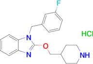 1-(3-Fluorobenzyl)-2-(piperidin-4-ylmethoxy)-1H-benzo[d]imidazole hydrochloride