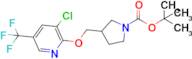 Tert-butyl 3-(((3-chloro-5-(trifluoromethyl)pyridin-2-yl)oxy)methyl)pyrrolidine-1-carboxylate