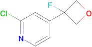 2-Chloro-4-(3-fluorooxetan-3-yl)pyridine