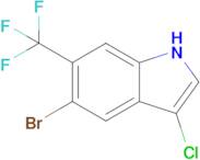 5-Bromo-3-chloro-6-(trifluoromethyl)-1H-indole