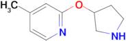 4-Methyl-2-(pyrrolidin-3-yloxy)pyridine