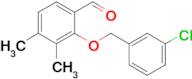 2-((3-Chlorobenzyl)oxy)-3,4-dimethylbenzaldehyde