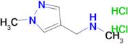 N-methyl-1-(1-methyl-1H-pyrazol-4-yl)methanamine dihydrochloride