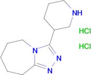 3-(Piperidin-3-yl)-6,7,8,9-tetrahydro-5H-[1,2,4]triazolo[4,3-a]azepine dihydrochloride