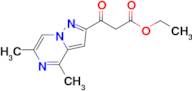 Ethyl 3-(4,6-dimethylpyrazolo[1,5-a]pyrazin-2-yl)-3-oxopropanoate