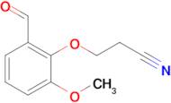 3-(2-Formyl-6-methoxyphenoxy)propanenitrile