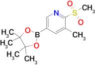 3-Methyl-2-(methylsulfonyl)-5-(4,4,5,5-tetramethyl-1,3,2-dioxaborolan-2-yl)pyridine