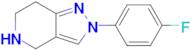 2-(4-Fluorophenyl)-4,5,6,7-tetrahydro-2H-pyrazolo[4,3-c]pyridine