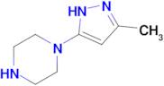 1-(3-methyl-1H-pyrazol-5-yl)piperazine