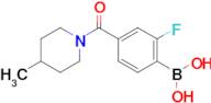 (2-Fluoro-4-(4-methylpiperidine-1-carbonyl)phenyl)boronic acid