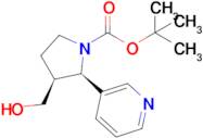 Tert-butyl (2R,3S)-3-(hydroxymethyl)-2-(pyridin-3-yl)pyrrolidine-1-carboxylate