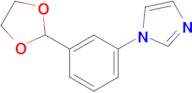 1-(3-(1,3-Dioxolan-2-yl)phenyl)-1H-imidazole