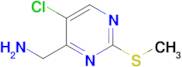 (5-Chloro-2-(methylthio)pyrimidin-4-yl)methanamine