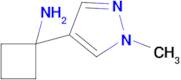 1-(1-Methyl-1H-pyrazol-4-yl)cyclobutan-1-amine