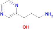 3-Amino-1-(pyrazin-2-yl)propan-1-ol