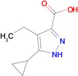 5-Cyclopropyl-4-ethyl-1H-pyrazole-3-carboxylic acid