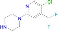 1-(5-Chloro-4-(difluoromethyl)pyridin-2-yl)piperazine