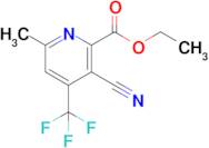 Ethyl 3-cyano-6-methyl-4-(trifluoromethyl)picolinate