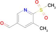 5-Methyl-6-(methylsulfonyl)nicotinaldehyde