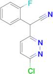 2-(6-Chloropyridazin-3-yl)-2-(2-fluorophenyl)acetonitrile