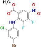 Methyl 2-((4-bromo-2-chlorophenyl)amino)-3,4-difluoro-5-nitrobenzoate