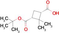 (1S,3R)-3-(tert-butoxycarbonyl)-2,2-dimethylcyclobutane-1-carboxylic acid