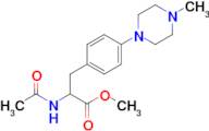 Methyl 2-acetamido-3-(4-(4-methylpiperazin-1-yl)phenyl)propanoate