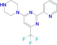 4-(Piperazin-1-yl)-2-(pyridin-2-yl)-6-(trifluoromethyl)pyrimidine