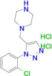 1-((1-(2-Chlorophenyl)-1H-1,2,3-triazol-5-yl)methyl)piperazine dihydrochloride
