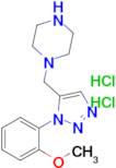 1-((1-(2-Methoxyphenyl)-1H-1,2,3-triazol-5-yl)methyl)piperazine dihydrochloride