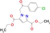 Diethyl 1-(2-(4-chlorophenyl)-2-oxoethyl)-1H-pyrazole-3,5-dicarboxylate