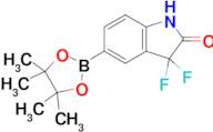 3,3-Difluoro-5-(4,4,5,5-tetramethyl-1,3,2-dioxaborolan-2-yl)indolin-2-one