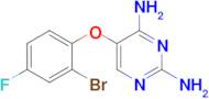 5-(2-Bromo-4-fluorophenoxy)pyrimidine-2,4-diamine