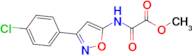 Methyl 2-((3-(4-chlorophenyl)isoxazol-5-yl)amino)-2-oxoacetate