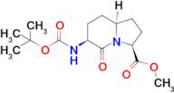 Methyl (3S,6S,8aS)-6-((tert-butoxycarbonyl)amino)-5-oxooctahydroindolizine-3-carboxylate